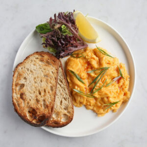 Miso Chili Scramble at Daily Greens Paddington
